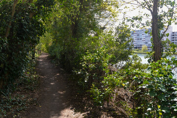 quai du Halage, chemin de randonnée, La Seine, Draveil, 91, Essonne