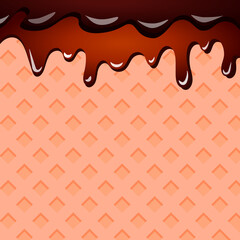 melted chocolate ice cream background