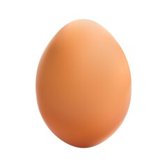 Chicken egg in a shell on a white background, vector template for the Easter holiday