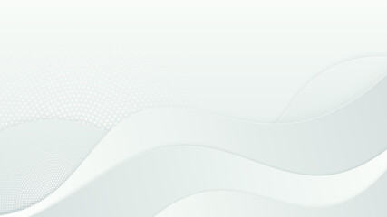 Obraz premium Abstract white and gray gradient color curve background.