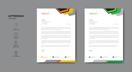 Corporate professional letterhead for your design project.