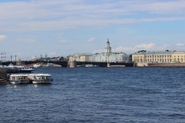 Fototapeta na wymiar River Neva in St.Petersburg