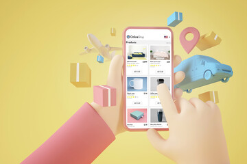 Obraz premium Sopping online concept