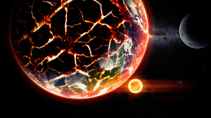 Planet Earth on Fire