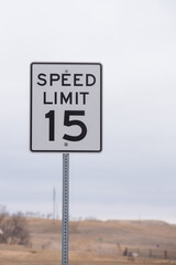 limit sign on the road