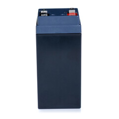 battery energy power on white background isolation