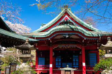 Obraz premium 東京都 春の井の頭恩賜公園 井の頭弁財天