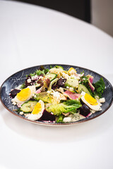 Gourmet Garden Salad with Boiled Eggs