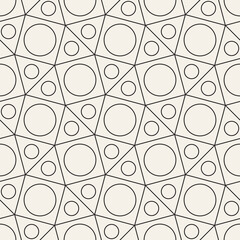 Vector seamless pattern. Repeating abstract background. Geometric striped ornament.