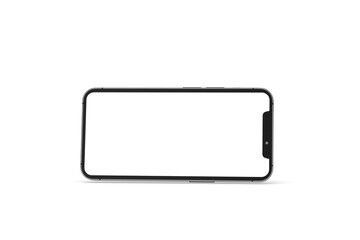 smartphone  With Blank Screen in 3d