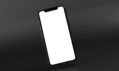 phone 3d illustration mockup smartphone isolated