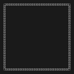 Flat ornament frame. Simple style company poster design background symbol. Logo design element. T-shirt printing. Vector for sticker.