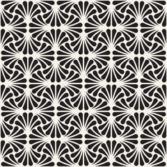 Obraz premium Vector seamless pattern. Repeating geometric design. Monochrome modern background.