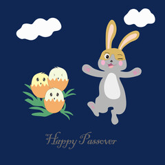 illustration of passover bunny image