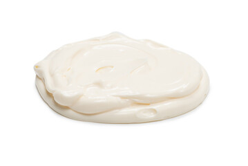 White sauce splashes isolated on white background.