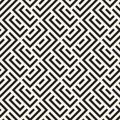 Vector seamless lines mosaic pattern. Modern stylish abstract texture. Repeating geometric tiles