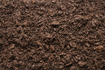 Black land for plant background.