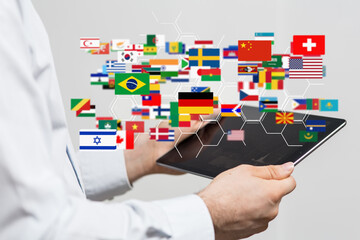 International world flag 3d digital