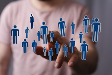 Unity group and teamwork concept