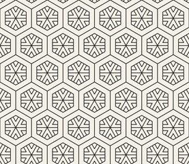 Vector seamless pattern. Modern stylish abstract texture. Repeating geometric tiles