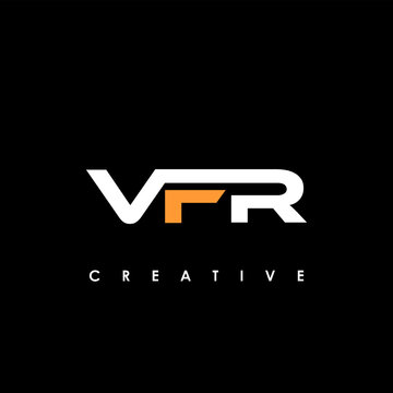 VFR Letter Initial Logo Design Template Vector Illustration