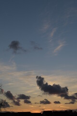 sunset in the sky