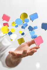 communication paper speak bubble digital