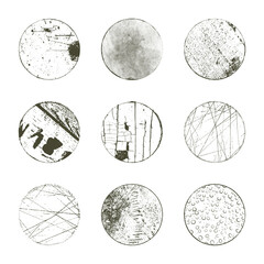 Thin Grunge Circle Stamp Collection