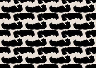 Black spots. Geometric seamless pattern for creative design.