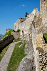 Fototapeta na wymiar Beckov castle ruins, Slovakia