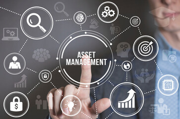 Internet, business, Technology and network concept. Asset management