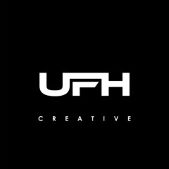 UFH Letter Initial Logo Design Template Vector Illustration