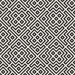 Ethnic pattern vector design. Seamless lattice background. Square repeating lines elements.