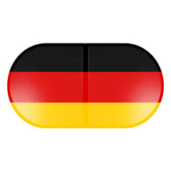 Obraz premium German flag icon art illustration modern design.