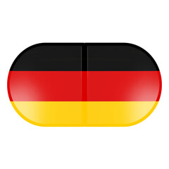 German flag icon art illustration modern design.