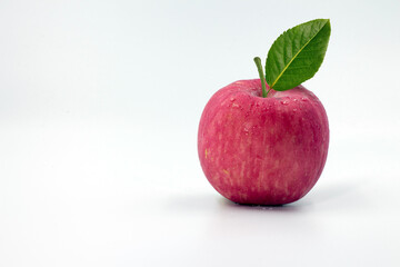 red apple isolated on white background