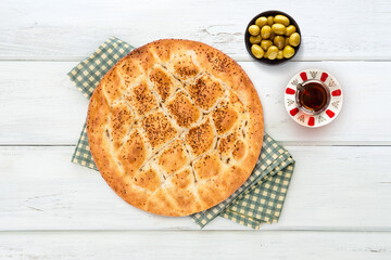 Ramadan pita lying on the table