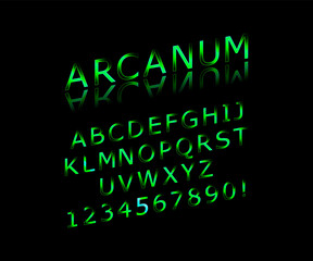 arcanum vector font