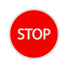 Stop Road icon. stop sign. vector illustration