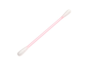 Cotton swab on white background
