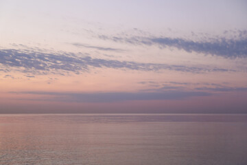 Fototapeta premium Picturesque view of beautiful seascape on sunrise