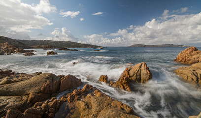 Parco Nazionale Arcipelago di La Maddalena. Paesaggio marino, località Abbatoggia