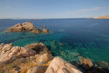 Parco Nazionale Arcipelago di La Maddalena. Paesaggio marino, località Abbatoggia