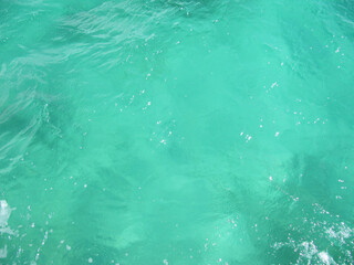 Clear waters in the emerald greens of Moreton Island, Brisbane, Queensland, Australia
