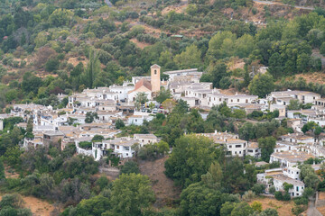 Fototapeta na wymiar A town in the Sierra Nevada in southern Spain