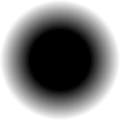 black and white eye