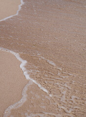  Morning beach and clear sand and sea