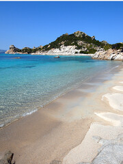 Parco Nazionale Arcipelago di La Maddalena. Paesaggio marino, isola Spargi, Cala Corsara