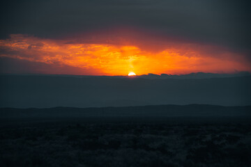 sunrise in the sky