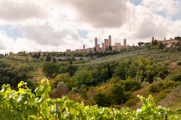 Fototapeta na wymiar Toscana - San Gimignano e le sue Torri